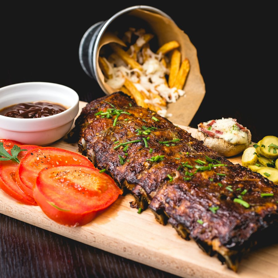 Costillas glaseadas